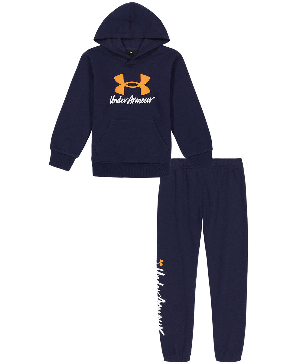 Under Armour Boys' Pre-School UA Big Logo Script Hoodie & Joggers Set –  Moonbeam Country Store