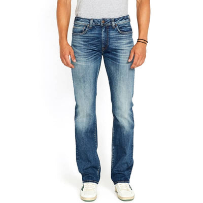 Buffalo Jeans Men’s Relaxed Straight Driven Blue Jeans -