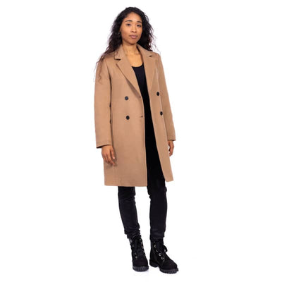 Desloups Women’s Wool Double Breasted Pea Coat - Small /