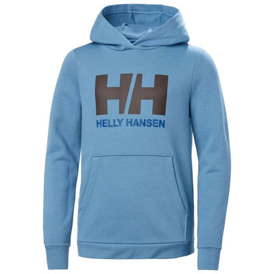Helly Hansen Juniors’ HH Logo Hoodie 2.0 - 12 / BLUE FOG-625