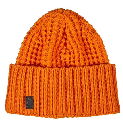 Seger Nice heavy rib knitted beanie. - Orange - Accessories