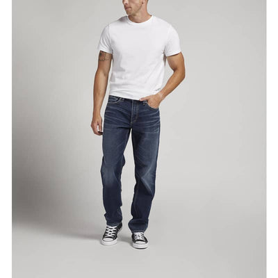 Silver Jeans Men’s Eddie Athletic Fit Tapered Leg Jeans -