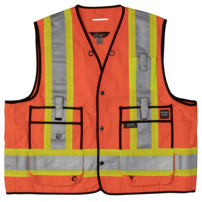 Tough Duck Surveyor Safety Vest - Small / Fluorescent Orange