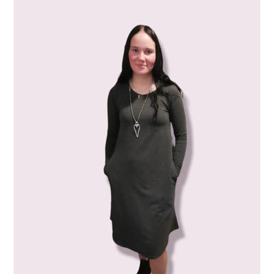 Emk Everyday Women’s Liza Bamboo Dress - X Small / Charcoal 