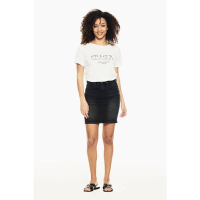 Garcia Women’s White T-Shirt With Text Print - X Small / Off