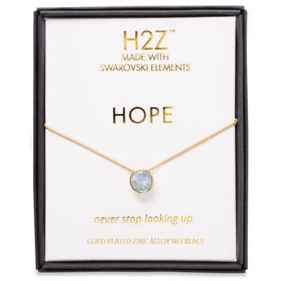 H2Z Hope Air Blue Opal - 16 - 17.5 Necklace - Air Blue Opal 