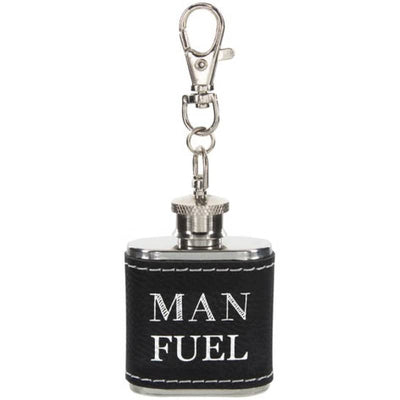 Man Fuel - PU Leather & Stainless Steel 1 oz Mini Flask - 
