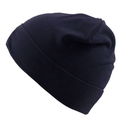 Nano Kids Plain Solid Color Jersey Hat - 12/24M / NAVY - 