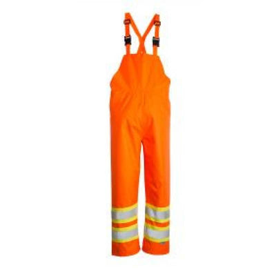 Viking Hi-Vis Bib Rain Pants - Small / Orange - Workwear