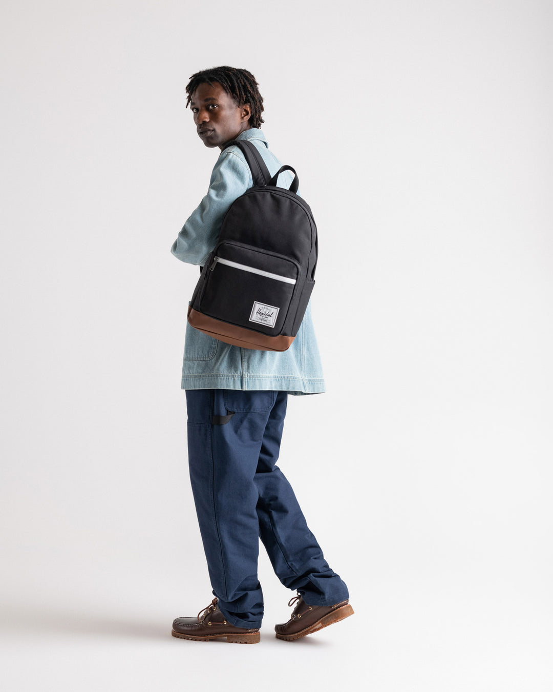 Herschel Unisex Pop Quiz Backpack-25L- Plum Perfect, Ash Rose