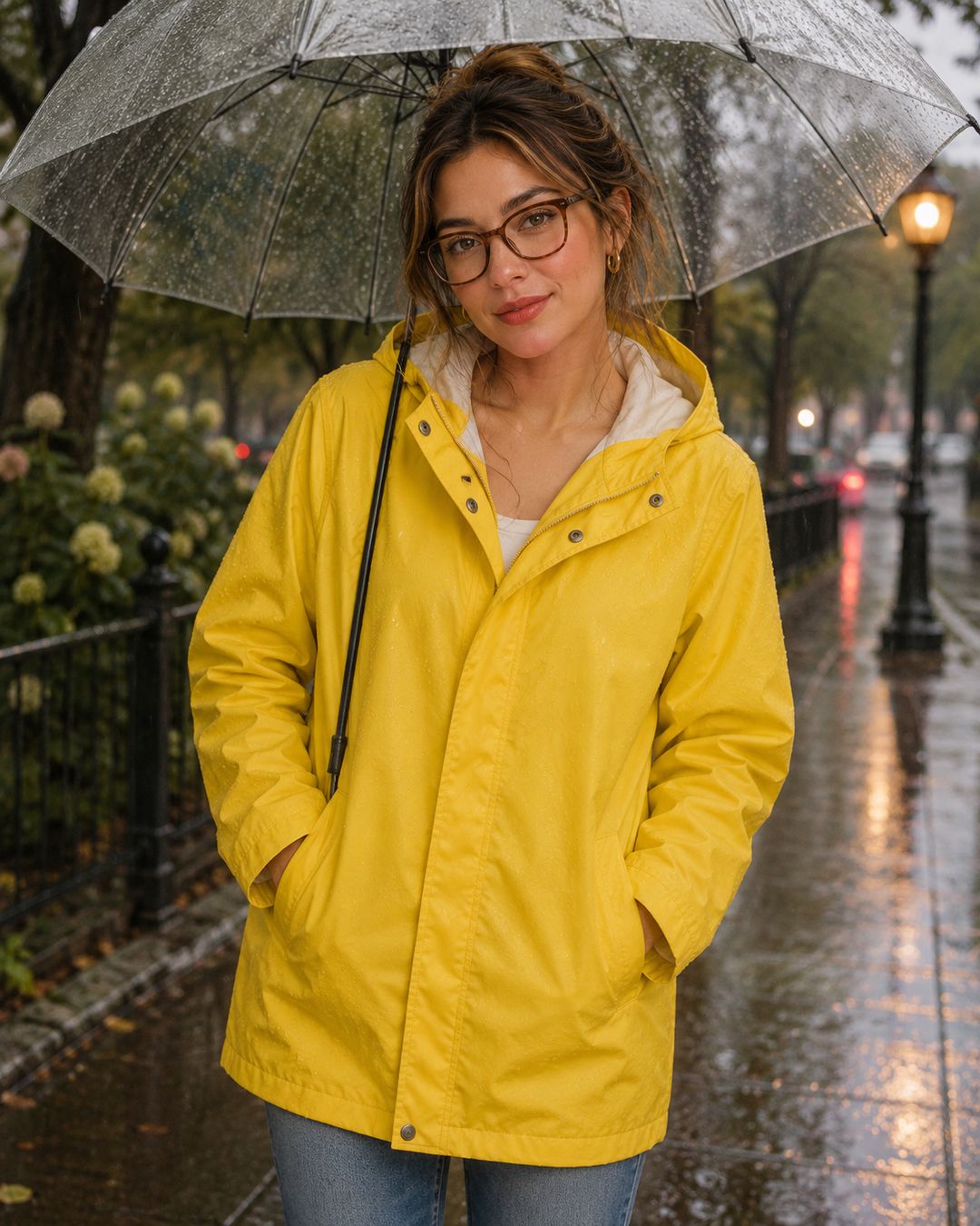 Herschel Women's Classic Rain Jacket - Cyber Yellow