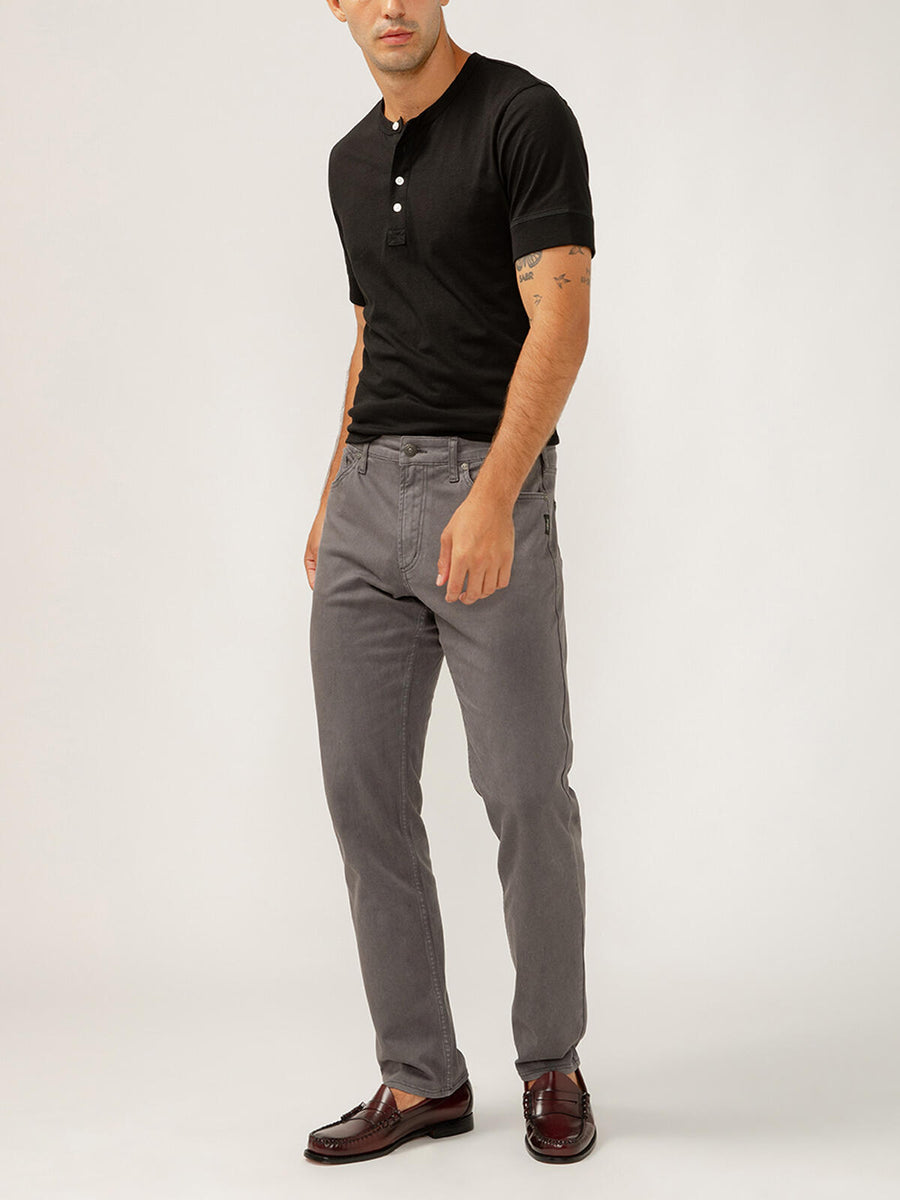 Silver Jeans Men's Machray Classic Fit Slim Straight Leg Jeans - Slate