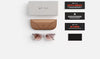 RAY-BAN META SKYLER GLASSES- GEN 1 - RW4010-601/MF52 - Shiny Black Frame, Clear/Cerulean Blue Lenses