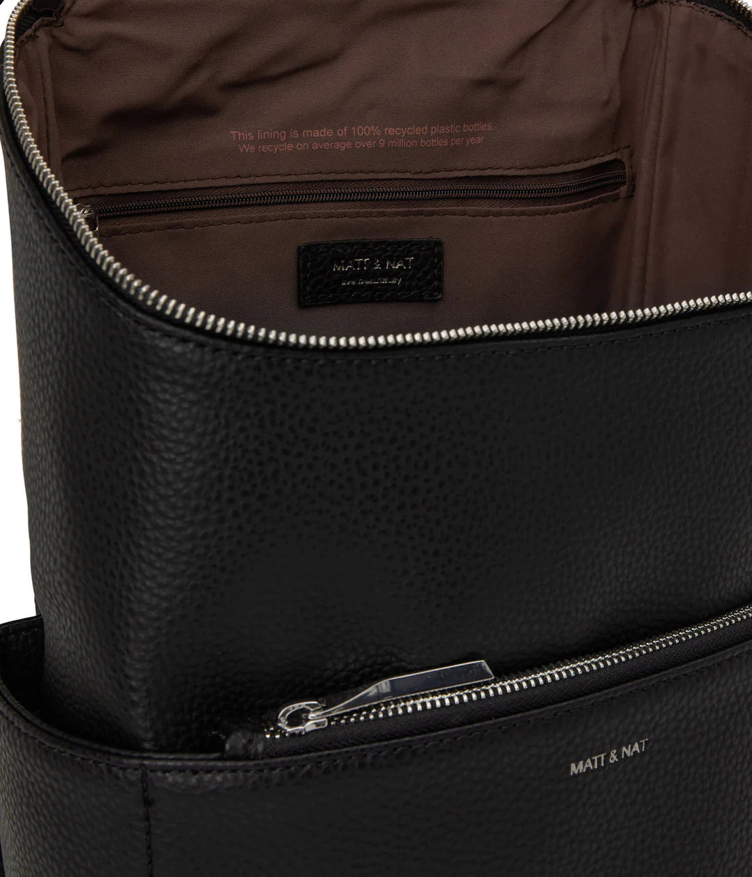 Matt & Nat Brave Purity Vegan Backpack - Black display picture 2