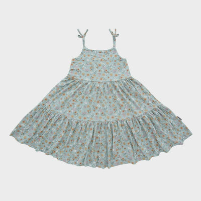 Belan. J Toddler Girls’ Shoulder Tie Tiered Dress - Vintage