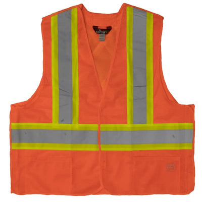 Big Visibility Breakaway Mesh Safety Vest - 2X Large /