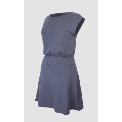 Bonnetier Women’s Miami Gray Blue Short Sleeve Dress - Small