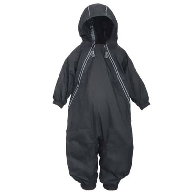 Calikids 2 Zipper Fleece Lined Rain Suit - 2T / Black - 