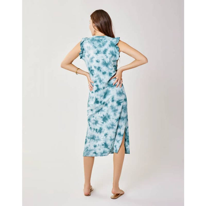 carve designs maeve dress Maeve Dress: Navy Tie Dye Stripe MD / Navy Tie Dye Stripe