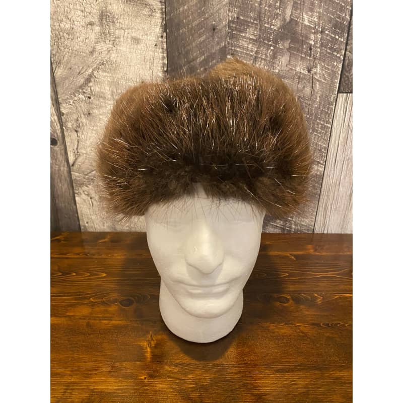 Fourrures (Furs) Audet Natural Beaver Aviator Fur Hat with  display picture 2