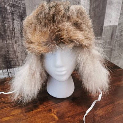 Fourrures (Furs) Audet Women’s Canadian Lynx Aviator Fur Hat
