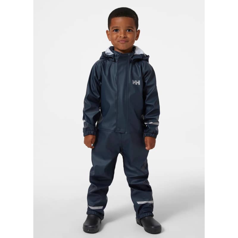 HELLY HANSEN KIDS BERGEN 2.0 PU RAIN 1PC PLAYSUIT 1 9Y NAVY