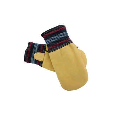 Klondike Sterling Youth Retro Pig Grain Mitt with Braid Cuff