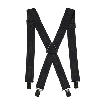Kombi Wide Suspenders - Black - Workwear