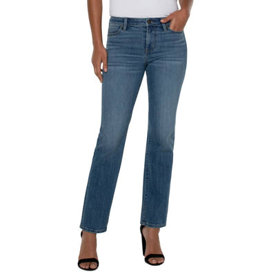 LIVERPOOL WOMEN’s ECO KENNEDY STRAIGHT JEANS-30 INSEAM -