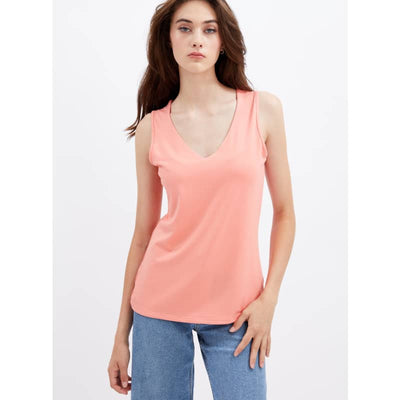 Motion Women’s Essential Basic V-Neck Cami - X Small / Coral