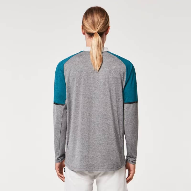 Oakley Men's Uv Sleeve Tech Long Sleeve Polo-Lunar Rock