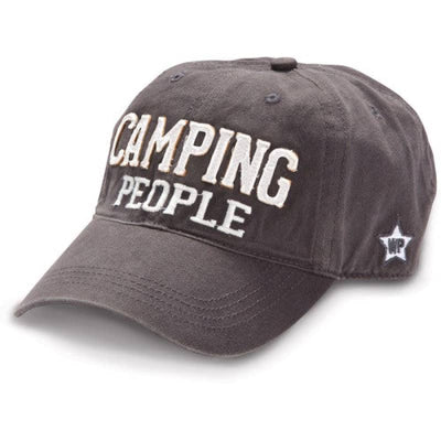 Pavilion Camping People Gray Unisex Adjustable Hiking Hat -
