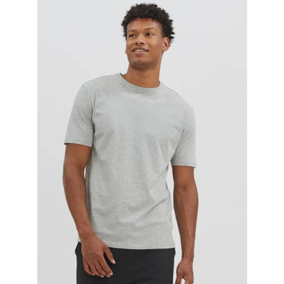 Point Zero Men’s Essential Cotton T-shirt - Small / Grey Mix