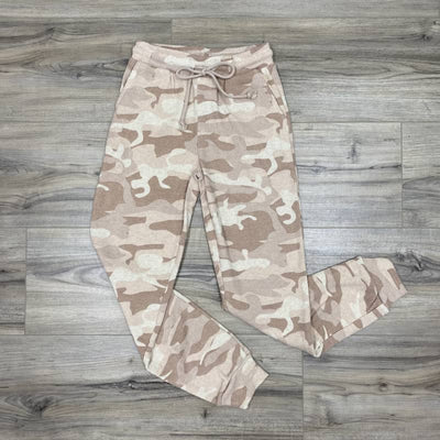 RD Style Ladies Knit Pink Camo Jogger Pants - Women