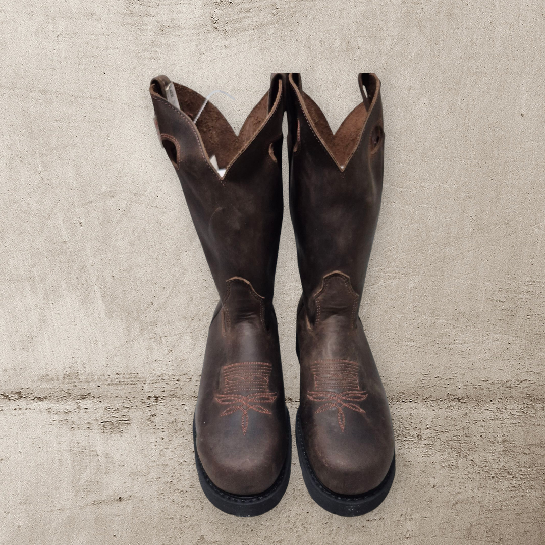 Canada West Crazy Goucho Steel Rounded Toe Cowboy Safety Boot- 5297- D