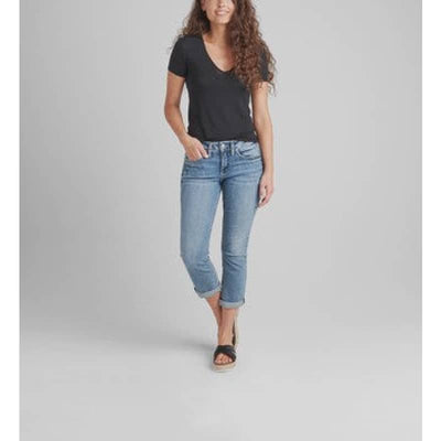 Silver Jeans Co. Women’s V-Neck Plain T-Shirt - Small /