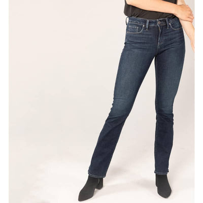 Silver Jeans Suki Curvy Fit Mid Rise Slim Boot Jean - 27W X