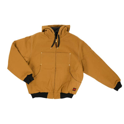 Tough Duck Hooded Bomber Jacket - Small / Light Brown -