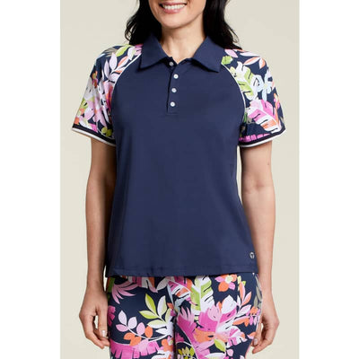 TRIBAL WOMEN’S FAST-DRY COLOR BLOCK PERFORMANCE POLO - X