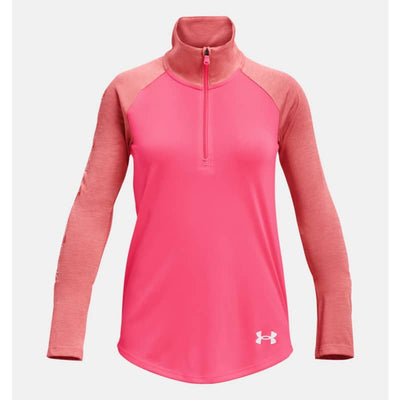 Under Armour Girls’ Tech Graphic ½ Zip - X Small / Pink