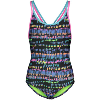 Under Armour Girls’ UA Watercolor Drip One Piece Swimsuit -