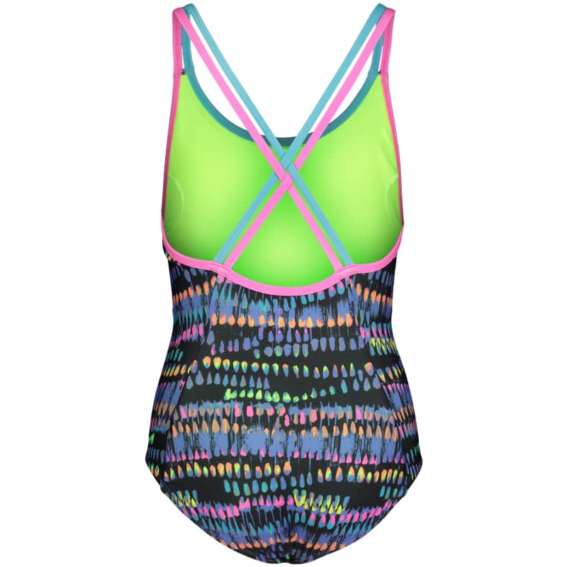 Uadrip Under Armour Girls' UA Watercolor Drip One Piece Swimsuit