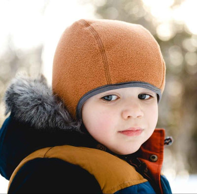 Anthology Collective Pom Pom Winter Hats for Toddlers and Kids Orange