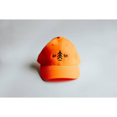 Arte Apparel Adult Hunting Hat - Orange/Black Text - Men