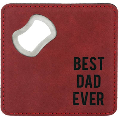 Best Dad - 4 x 4 Bottle Opener Coaster - Gifts