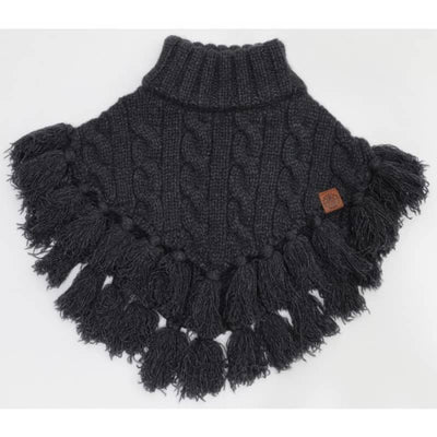 Calikids Girls Stylish Tassel Knit Neck Warmer - 1-5Y / 