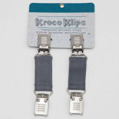 Calikids Kroco Mitten Clips - One Size / Grey - Baby Boys 