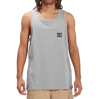 DC SHOES MEN’S DC STAR POCKET TANK TOP - Small / Heather 