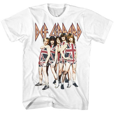 DEF LEPPARD GROUP UNISEX GRAPHIC TEE - X Small / White - 