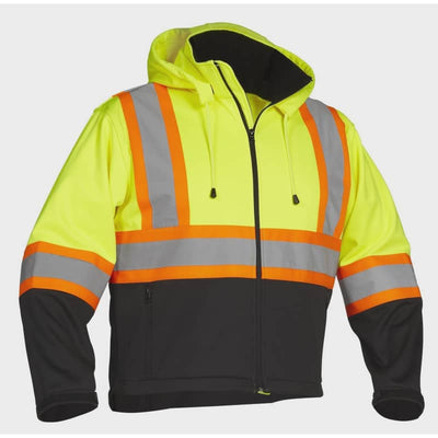 Forcefield Men’s Re-Engineered Hi Vis Safety Softshell with 